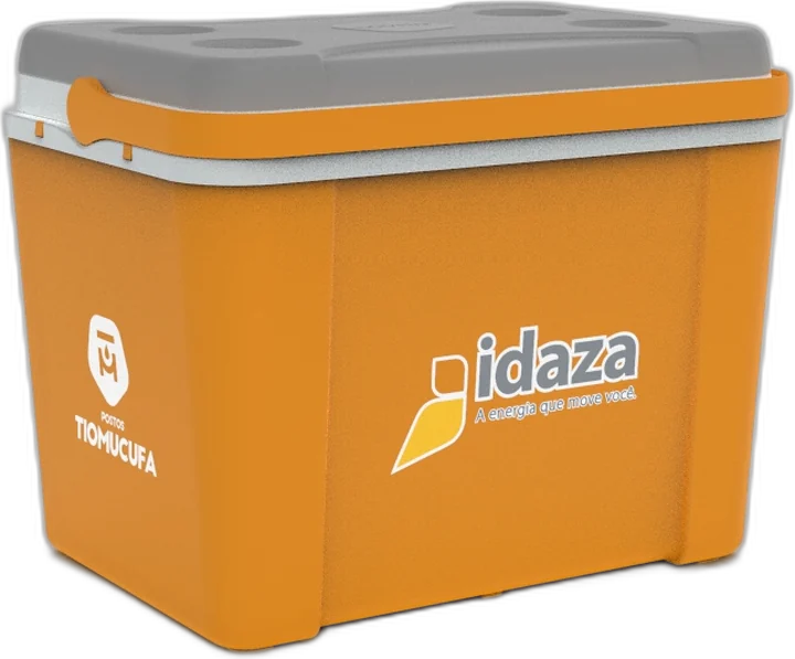 Cooler laranja da Idaza