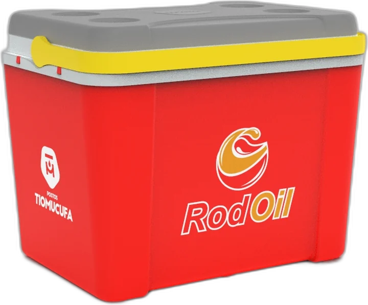 Cooler vermelho da RodOil